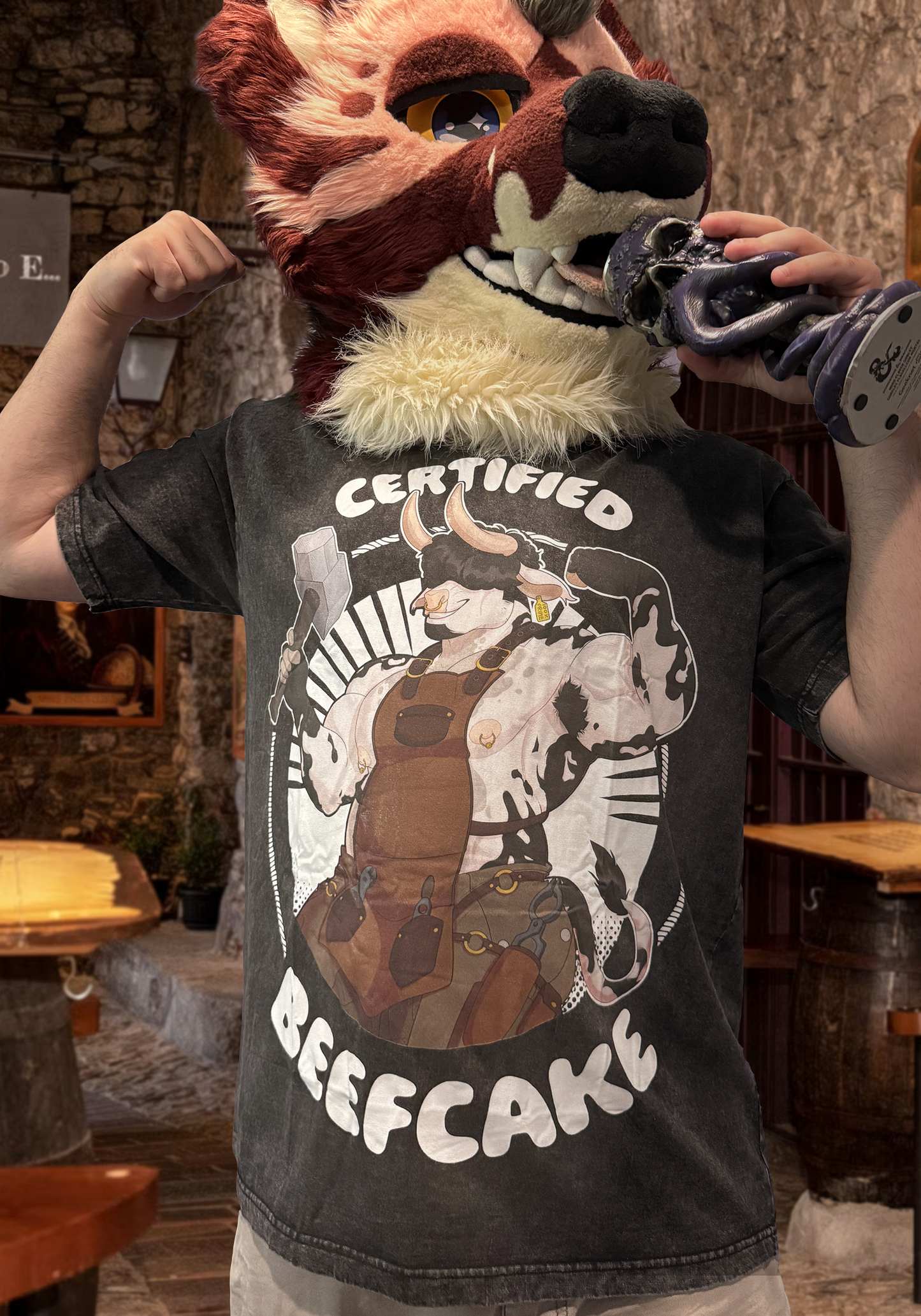 Beefcake Oversized Tee/Muscle Tank